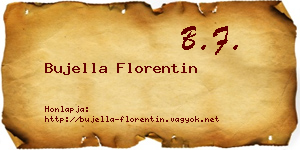 Bujella Florentin névjegykártya